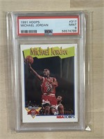 Michael Jordan 1991 Hoops PSA 9