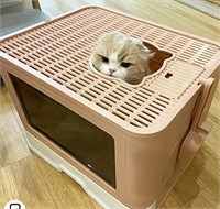$45 Kattypet Foldable Cat Litter Box, Enclosed