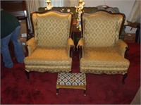 (2) WINGBACK CHAIRS (MOORE OF BEDFORD)