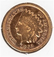 Coin 1863 Indian Head Cents-VF
