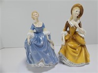 TWO ROYAL DOULTON LADY FIGURES