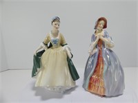 TWO ROYAL DOULTON LADY FIGURES