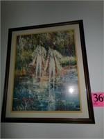 NATIVE AMERICAN FRAMED PRINT JOANNE BIRD