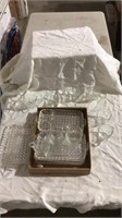 Glass plates, glass cups