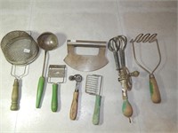 Lot of Antique Hand Kitchen Utensils