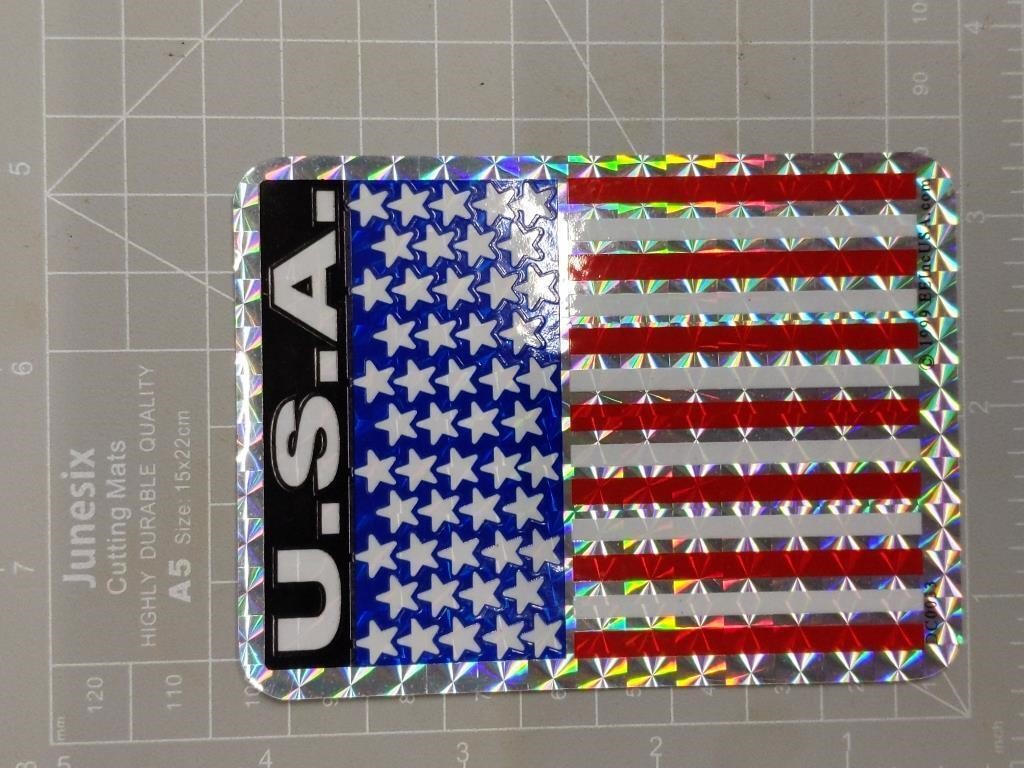 USA flag sticker