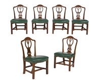 Antique Mahogany Dining Chairs - Six