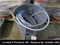 LOT, ASSORTED POLY TRANSFER HOSE WITH & WITHOUT