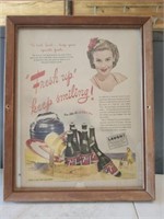 Vintage Frmaed 1945 7up Ad
