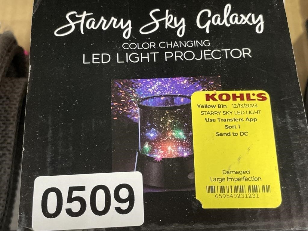 STARRG SKY GALAXY LED LIGHT PROJECTOR RETAIL $40