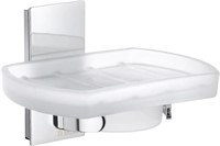 Smedbo Polished Chrome Glass Soap Dish