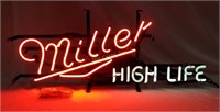 Miller High Life Neon Sign, Without Border