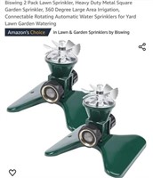 MSRP $27 2 Pack Metal Lawn Sprinklers