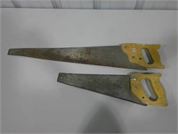two hand saws, one is 29"