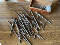 VTG Augar Brace Drill Bits w/ Square Tapered