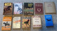 Box Lot of 10 Vintage Horse Related Books