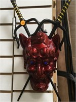 DEVILS HEAD FIGURE WITH DAGGERS -  LOCAL PICK-UP O