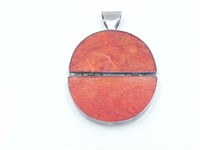 MCM 925 STERLING & CORAL PENDENT