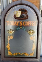 11 - TODAY'S COFFEE MENU 24"T (J15)