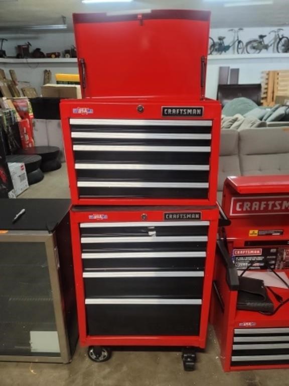 Craftsman - Red Tool Chest & Tool Cabinet