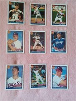 9 White Sox Topps 40 1991 baseball cards