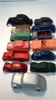 13 ASSORTED RUBBER CARS