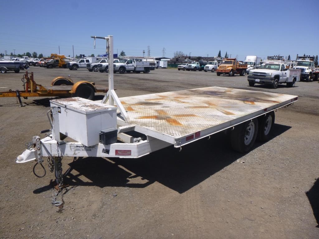 1998 Brocks T/A Flat Bed Trailer