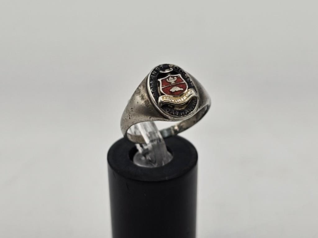 STERLING RING FROM COLLEGIATE INSTITUTE