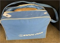 Vintage Pan Am Carry On Bag, Crocheting