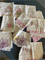 Vintage Embroidered Pillow Cases