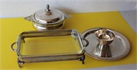 Vintage Silver Plate Servers Lot