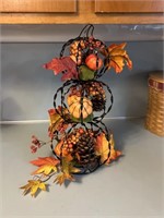 Autumn/Fall 3 Tier Pumpkin Centerpiece