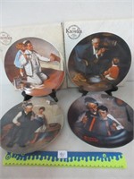 NORMAN ROCKWELL COLLECTOR PLATES BY KNOWLES