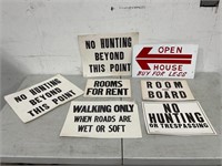 Mixed Lot of Vintage Signs