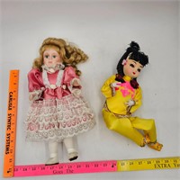 Victorian Porcelain Doll (14" Tall)