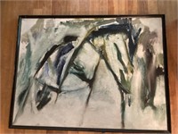 Framed Abstract Painting - Branches