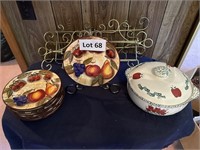Collection Of Fruit Plates, Holderr, Baking Dish