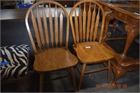 Two Spindle Back Chairs