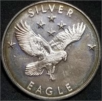 1/2 Troy Oz .999 Fine Silver Eagle GG Mining
