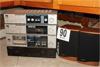 Sanyo Amp, Receiver, Cassette Player; Pioneer Cd