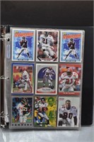 3 Ring Binder of Football Cards, Mostly Chiefs