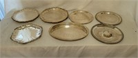 7 Silver Plate Serving Trays