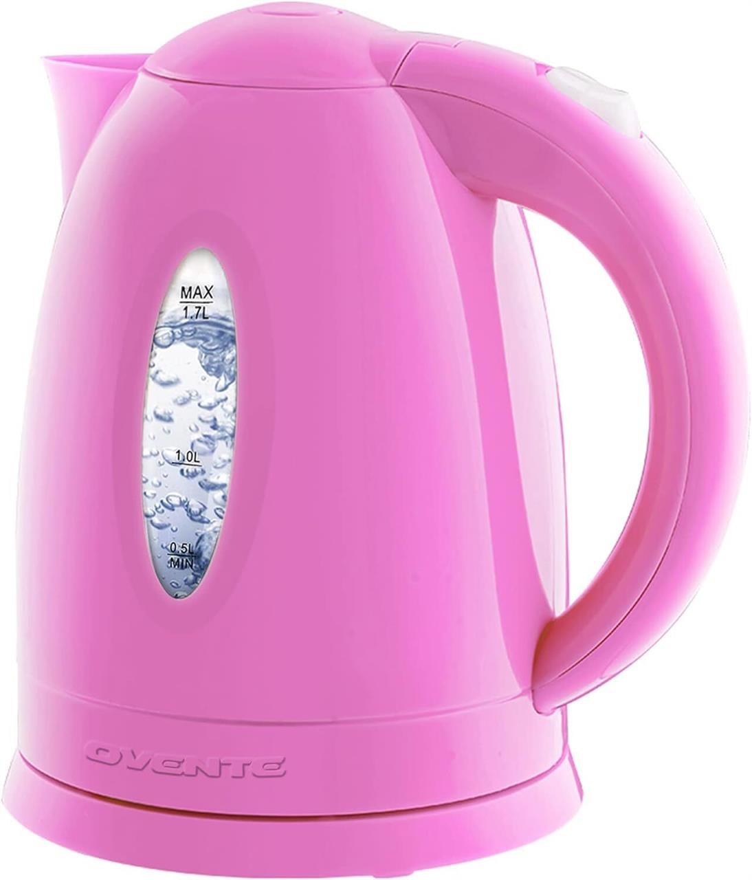 OVENTE 1.7L Electric Kettle - Pink KP72P