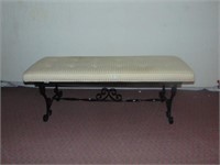 16"  H uphl. bench tufted seat