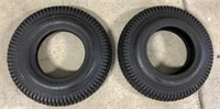 2 Carlisle Turf Saver 4.80-8NHS tires