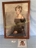 Framed Princess Diana Print  by Ingres Labriano,