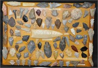 Display of  arrowheads, local & nation wide