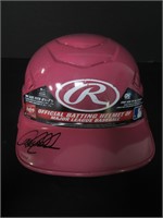 DEREK JETER SIGNED RAWLINGS PINK HELMET COA