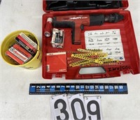 Hilti DX351 Piston drive tool in case & nails