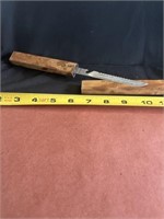 Japanese stainless steel 10 inch knife in wood
